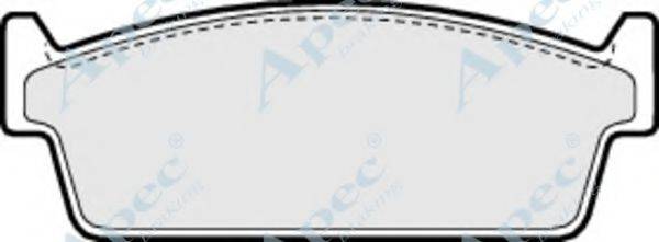 APEC BRAKING PAD643 Комплект тормозных колодок, дисковый тормоз