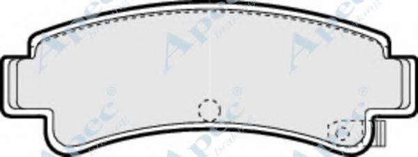 Комплект тормозных колодок, дисковый тормоз APEC BRAKING PAD695