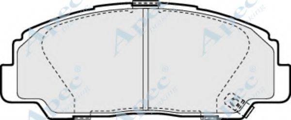 APEC BRAKING PAD873 Комплект тормозных колодок, дисковый тормоз