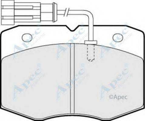 APEC BRAKING PAD1057 Комплект тормозных колодок, дисковый тормоз