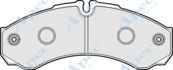 Комплект тормозных колодок, дисковый тормоз APEC BRAKING PAD1920