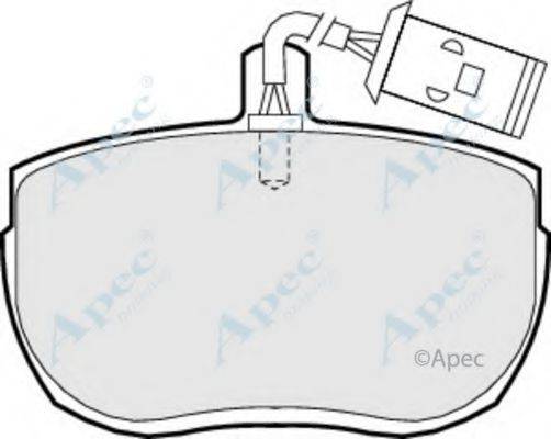 APEC BRAKING PAD735 Комплект тормозных колодок, дисковый тормоз