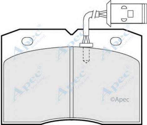 APEC BRAKING PAD740 Комплект тормозных колодок, дисковый тормоз