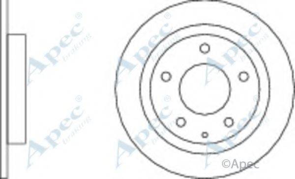 Тормозной диск APEC BRAKING DSK370
