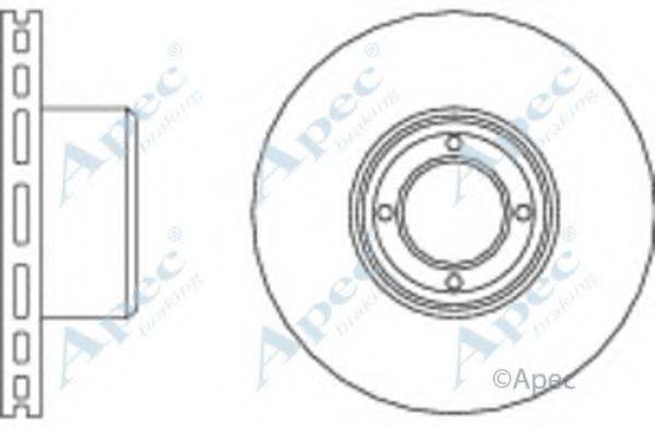 Тормозной диск APEC BRAKING DSK202