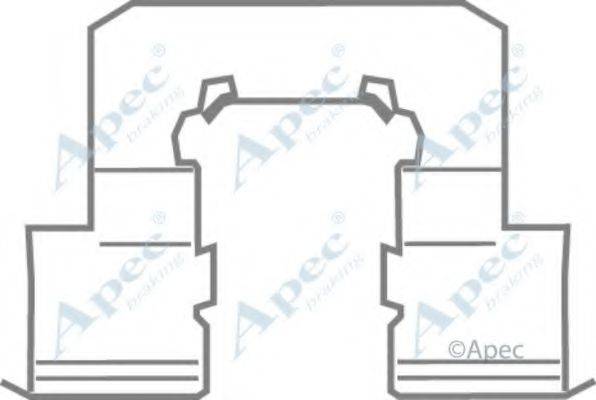 APEC BRAKING KIT1154 Комплектующие, тормозные колодки