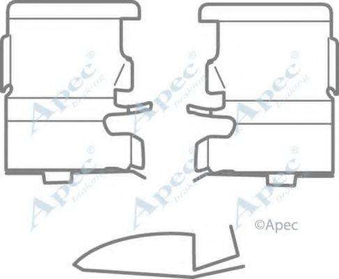 APEC BRAKING KIT1155 Комплектующие, тормозные колодки
