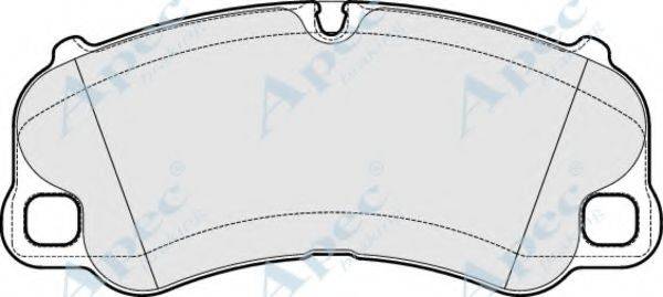 Комплект тормозных колодок, дисковый тормоз APEC BRAKING PAD2018