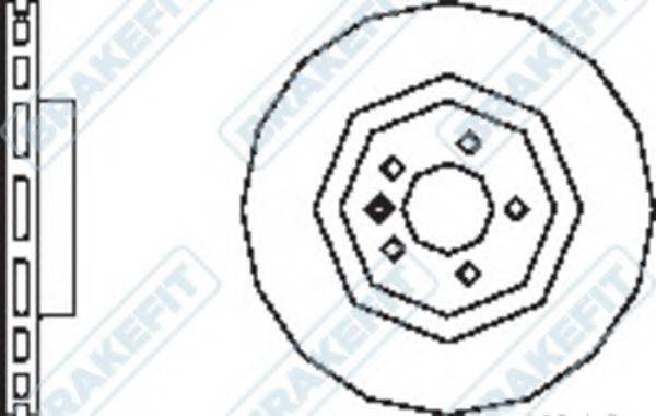 Тормозной диск APEC BRAKING SDK6279