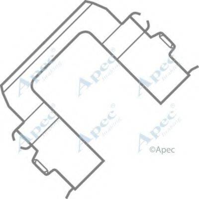 APEC BRAKING KIT523 Комплектующие, тормозные колодки