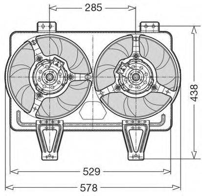 Вентилятор, охлаждение двигателя CTR 1209512