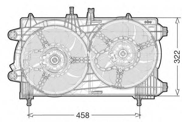Вентилятор, охлаждение двигателя CTR 1209622