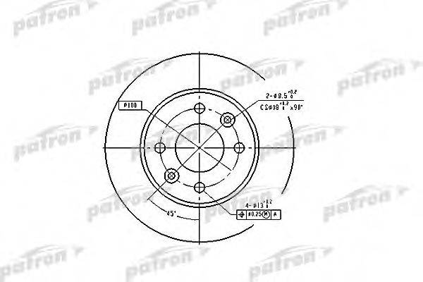 PATRON PBD1013 Тормозной диск