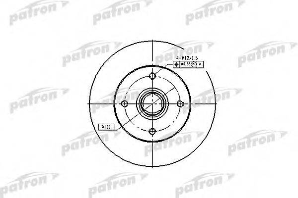 PATRON PBD1529 Тормозной диск