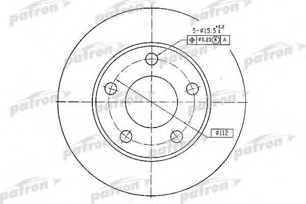 Тормозной диск PATRON PBD1542