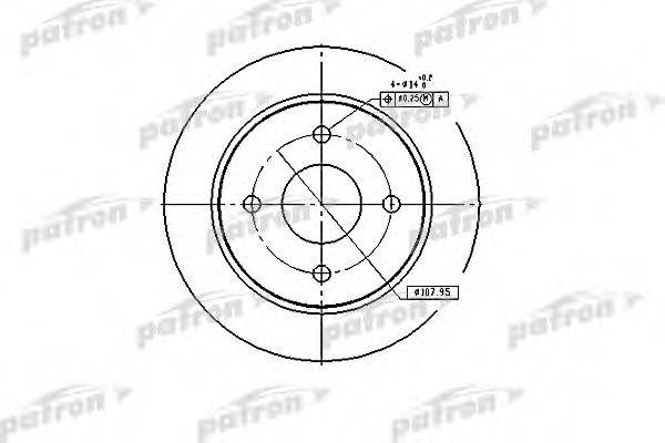 PATRON PBD1654 Тормозной диск