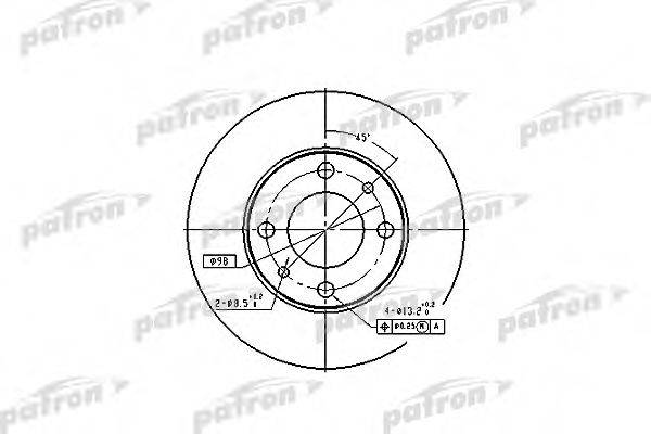 Тормозной диск PATRON PBD1721