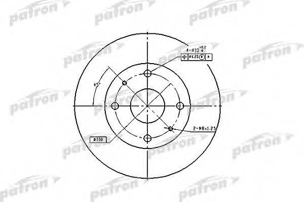 PATRON PBD2576 Тормозной диск