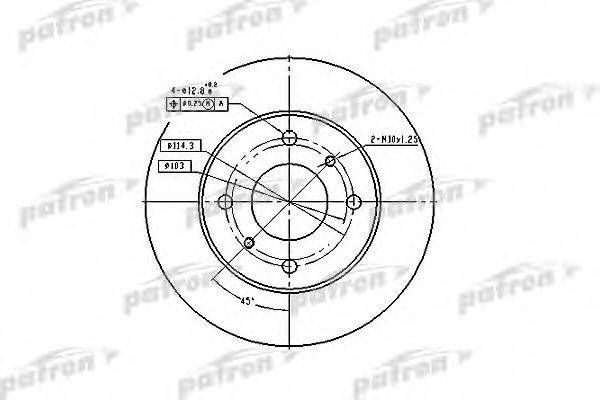 PATRON PBD2591 Тормозной диск