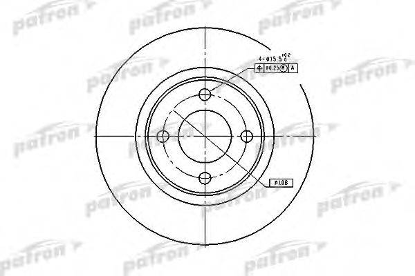 Тормозной диск PATRON PBD2601