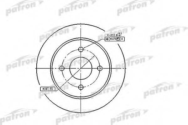 PATRON PBD2623 Тормозной диск