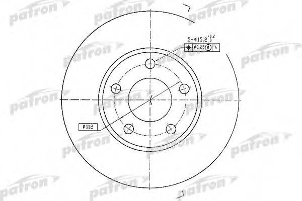 PATRON PBD2626 Тормозной диск
