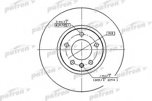 Тормозной диск PATRON PBD2645