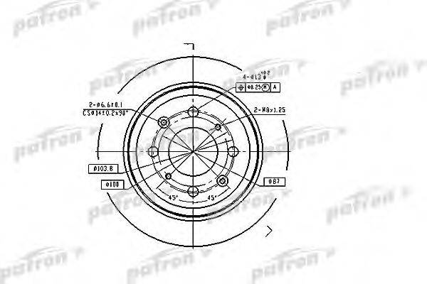 Тормозной диск PATRON PBD2646