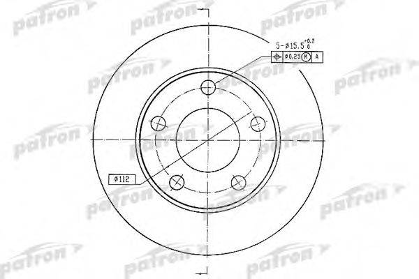 PATRON PBD2666 Тормозной диск