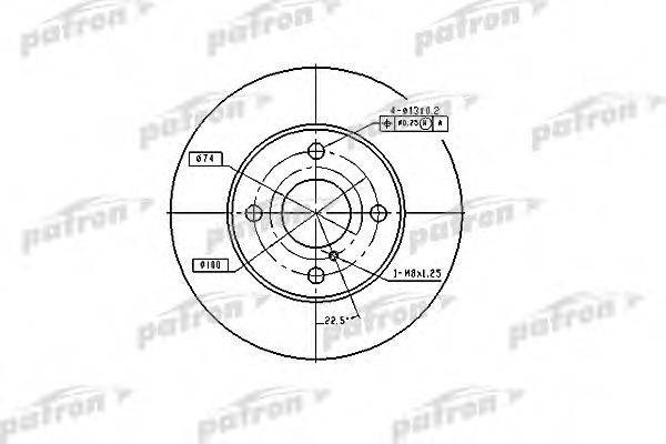 PATRON PBD2719 Тормозной диск