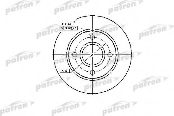 Тормозной диск PATRON PBD2752