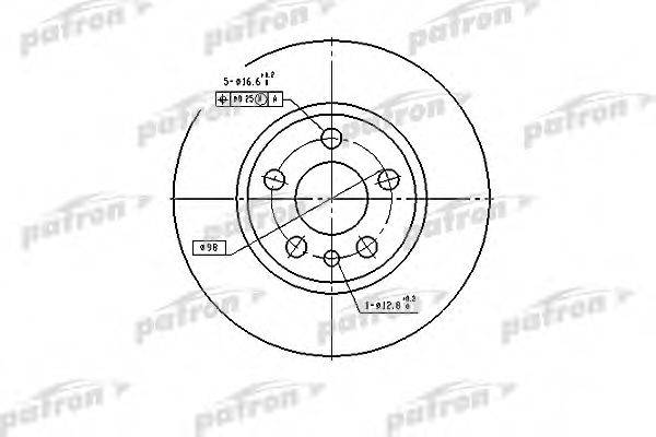 PATRON PBD2754 Тормозной диск