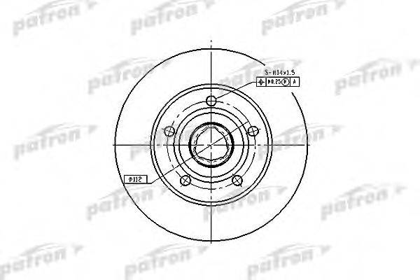 PATRON PBD2771 Тормозной диск