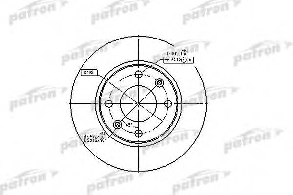 Тормозной диск PATRON PBD2815