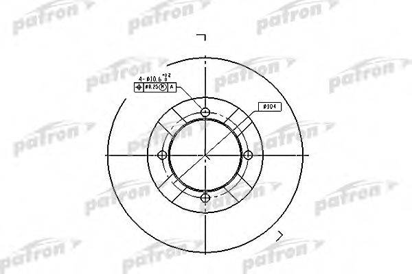 PATRON PBD3095 Тормозной диск