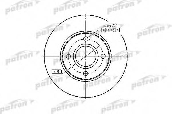 PATRON PBD4036 Тормозной диск
