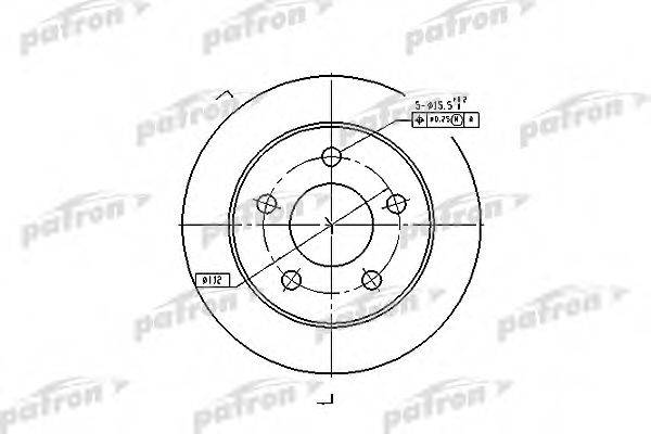 Тормозной диск PATRON PBD4038