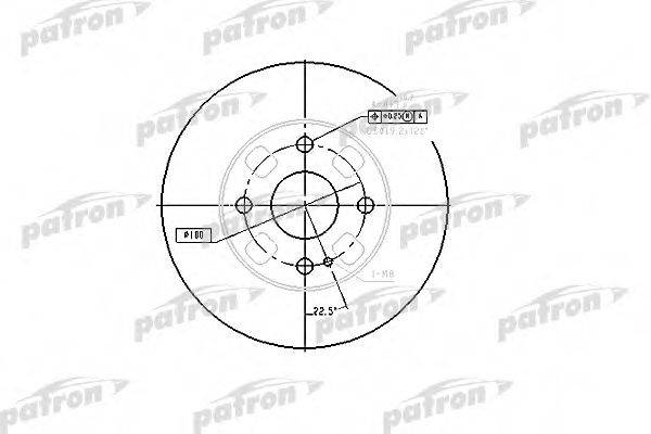 PATRON PBD4120 Тормозной диск
