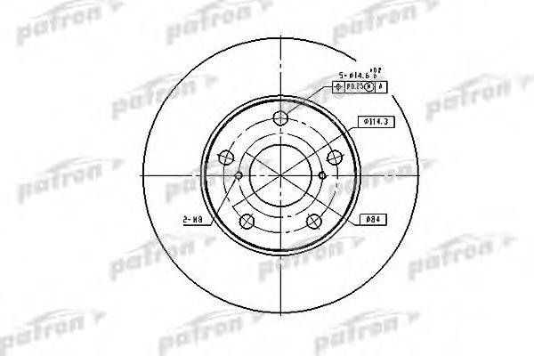 Тормозной диск PATRON PBD4161