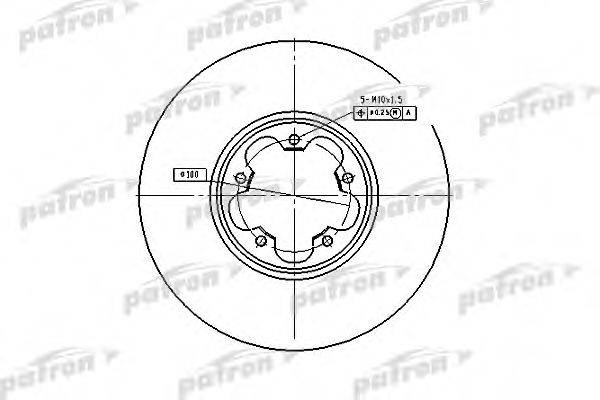 PATRON PBD4216 Тормозной диск
