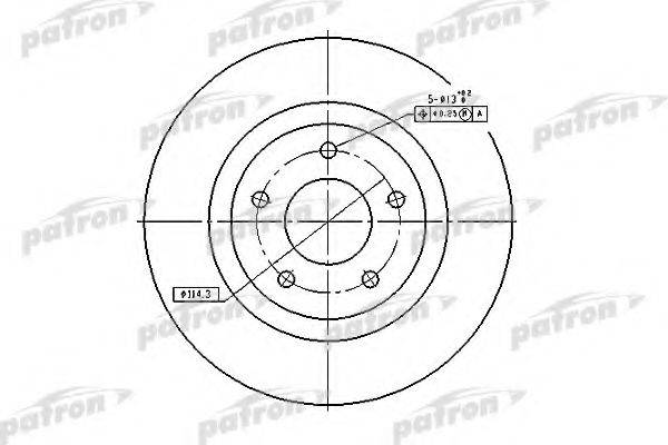 Тормозной диск PATRON PBD7006