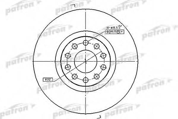 Тормозной диск PATRON PBD7728