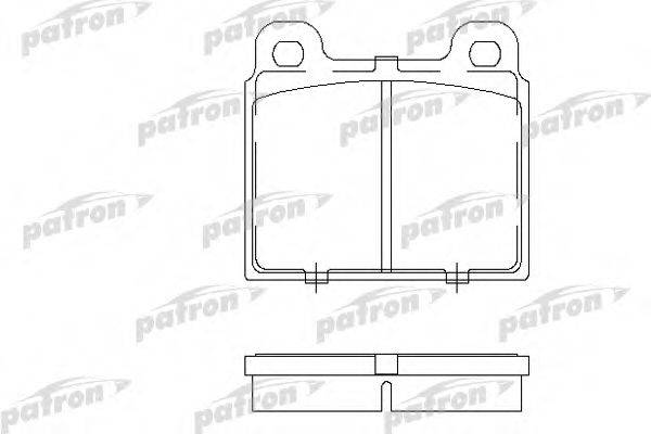 Комплект тормозных колодок, дисковый тормоз PATRON PBP084