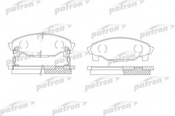 PATRON PBP1009 Комплект тормозных колодок, дисковый тормоз