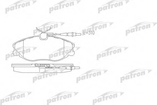 PATRON PBP1063 Комплект тормозных колодок, дисковый тормоз