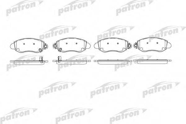 PATRON PBP1381 Комплект тормозных колодок, дисковый тормоз