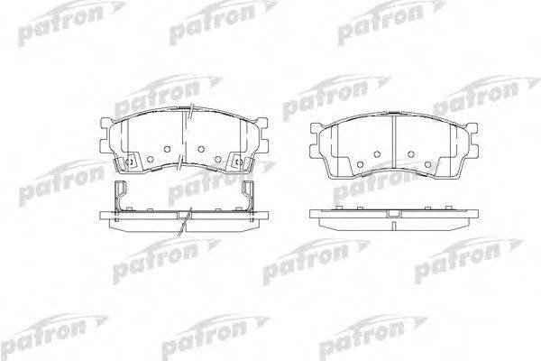 PATRON PBP1602 Комплект тормозных колодок, дисковый тормоз