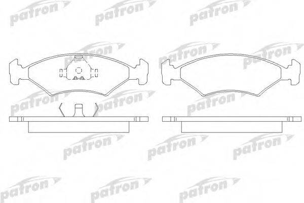 PATRON PBP206 Комплект тормозных колодок, дисковый тормоз