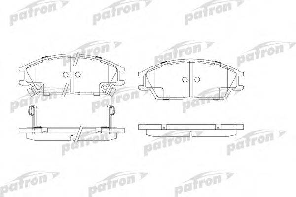 PATRON PBP4076 Комплект тормозных колодок, дисковый тормоз
