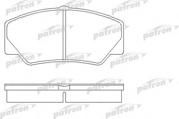 PATRON PBP450 Комплект тормозных колодок, дисковый тормоз